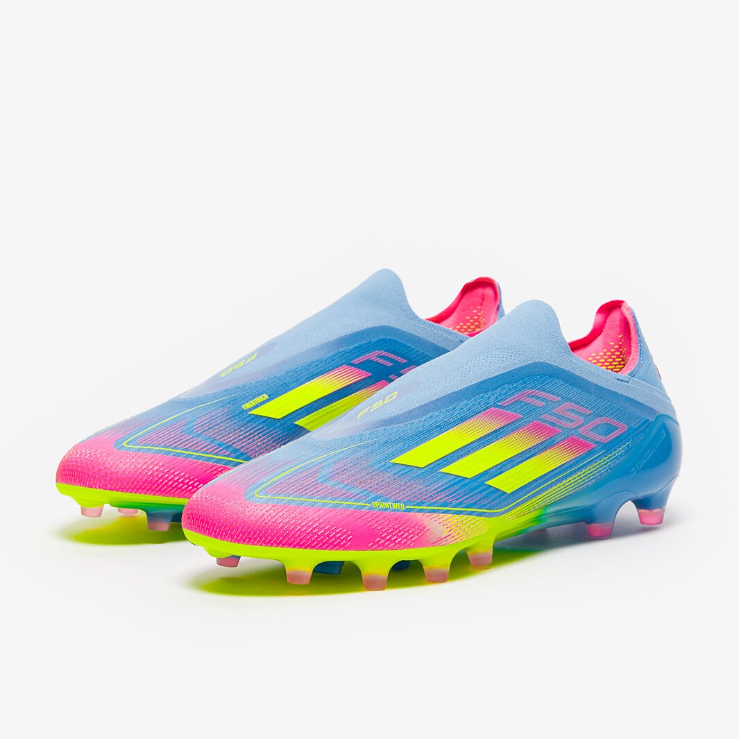 adidas F50 Elite Laceless Artificial Grass - Blue Fusion/Lucid