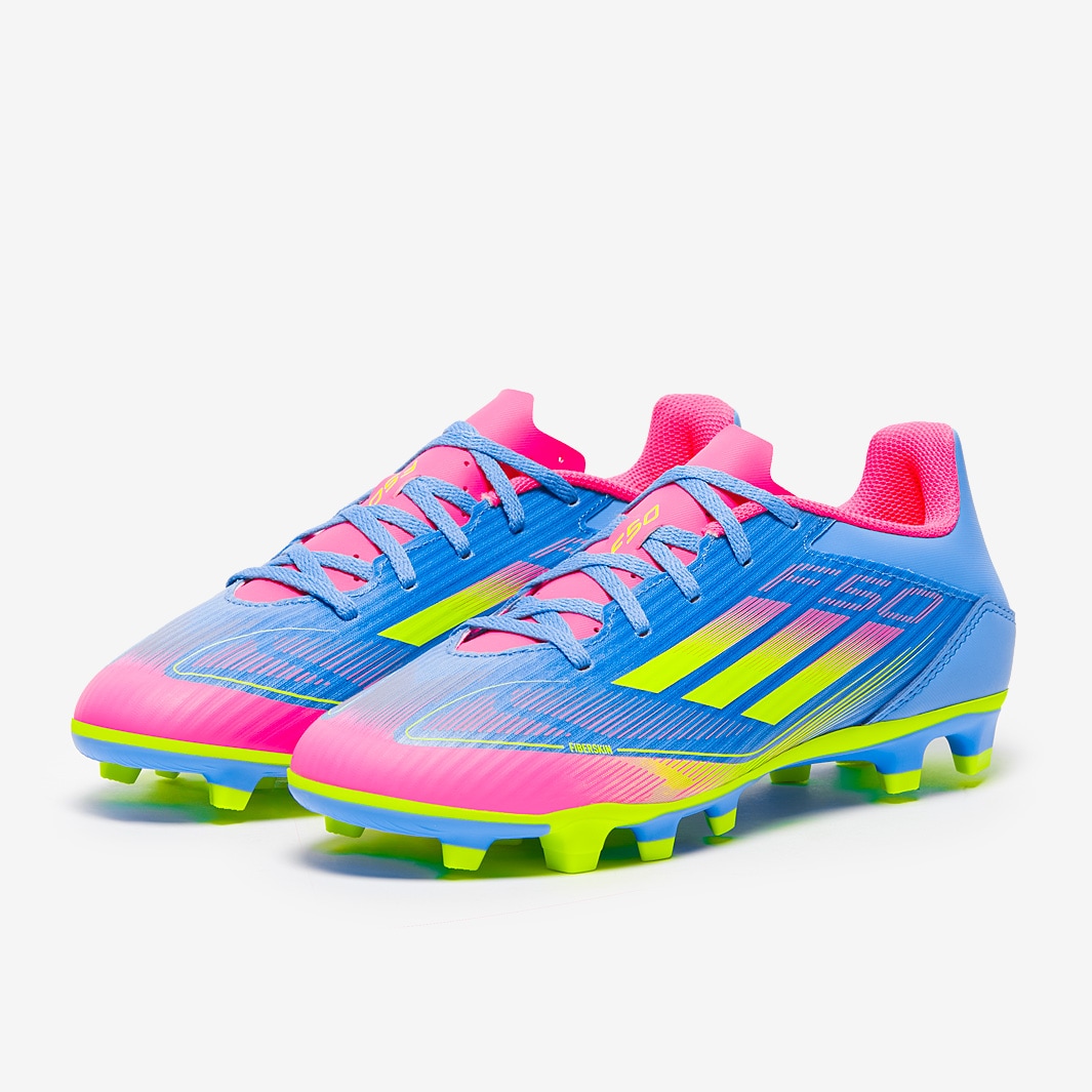adidas F50 Club Firm Ground/Mixed Ground - Blue Fusion/Lucid Lemon