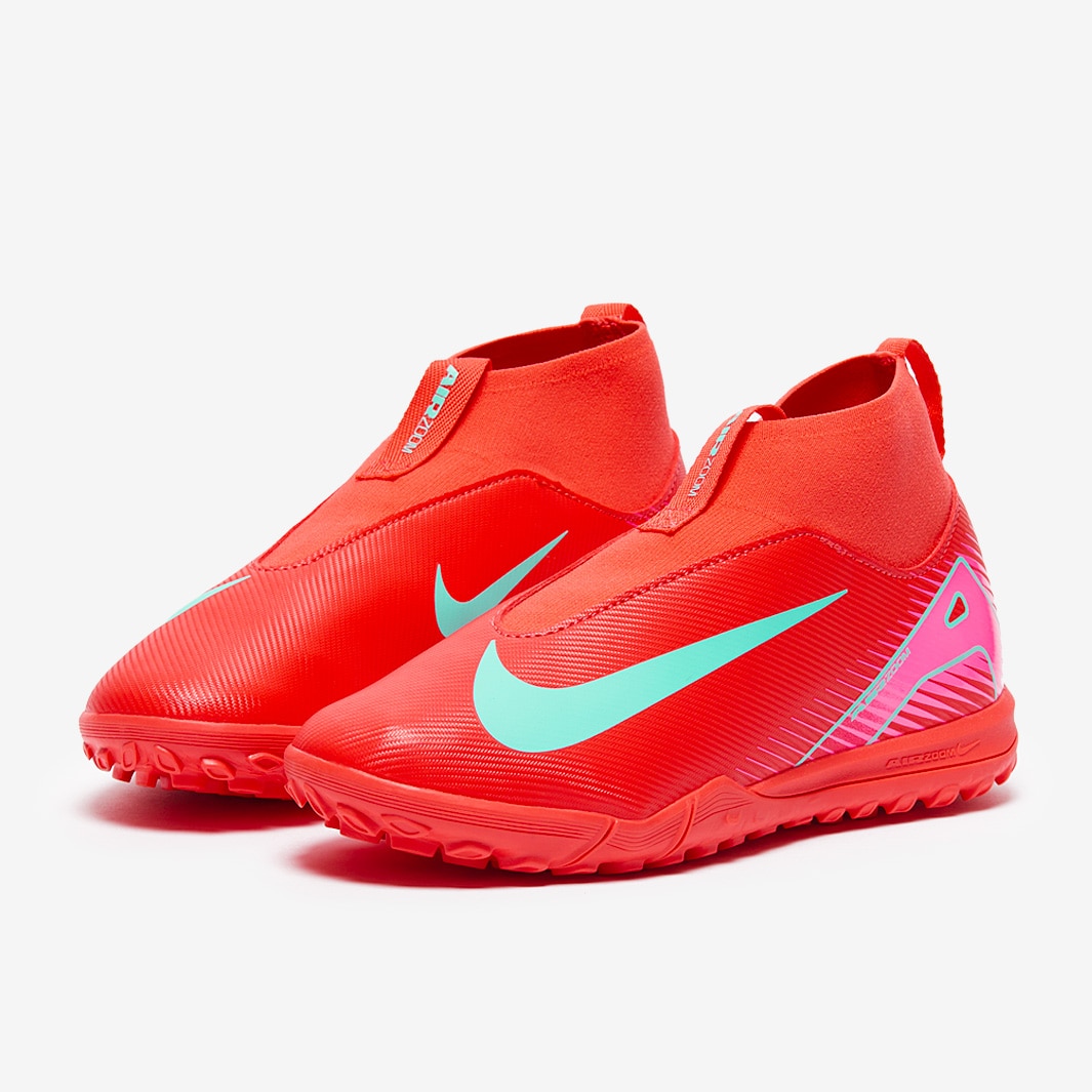 Nike Superfly 赤/黄緑 シューズ Nike Kids Air Zoom Mercurial Superfly X Academy Turf - Ember Glow