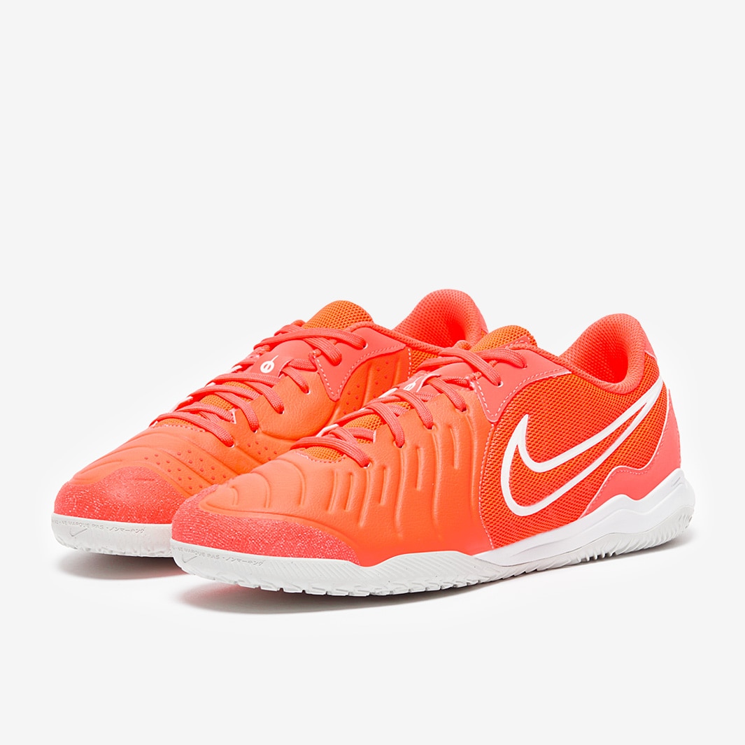 Nike Tiempo Legend X Academy Indoor - Hot Lava/White - Adult Cleats |