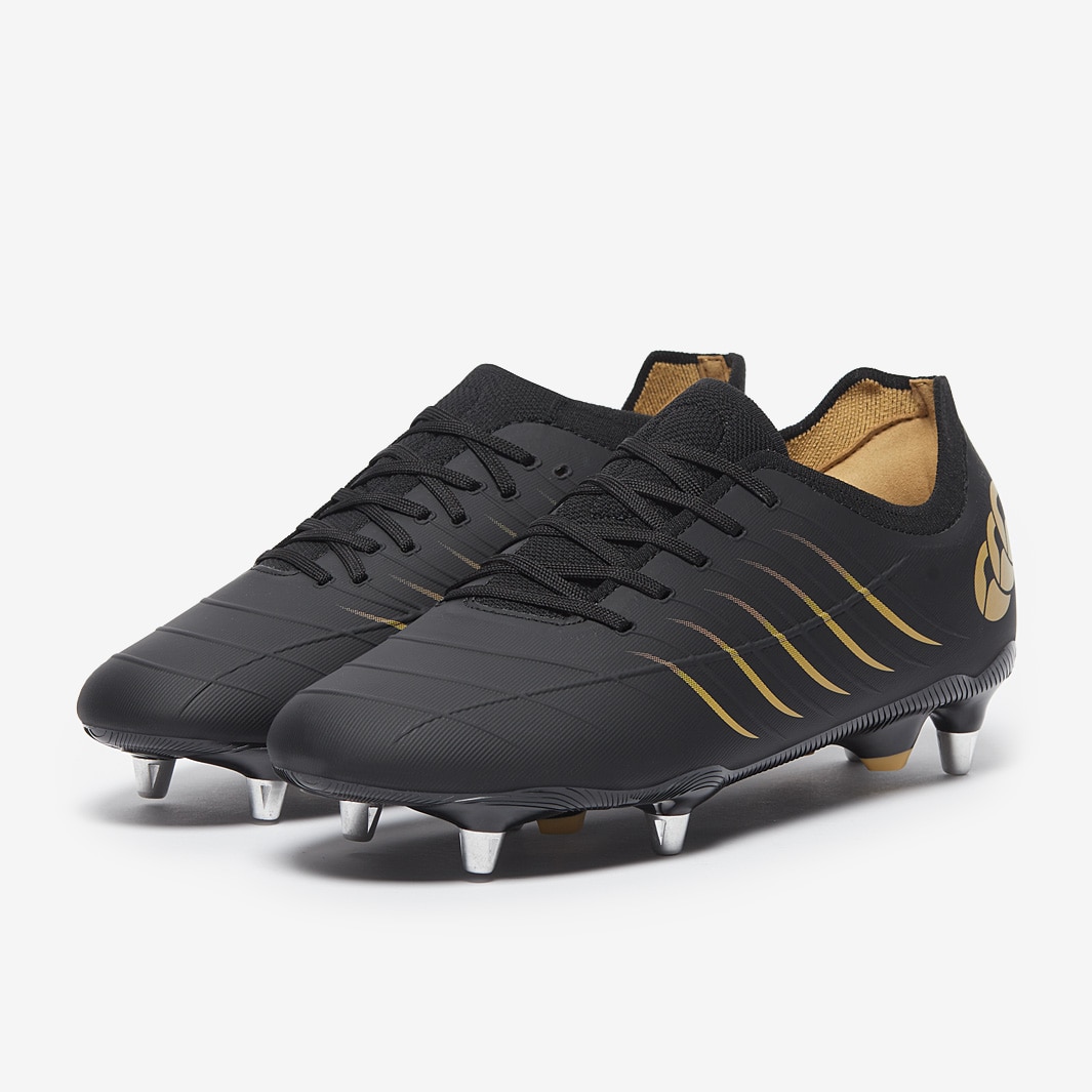 Canterbury Phoenix Pro Soft Ground Rugby Boots Black/Gold