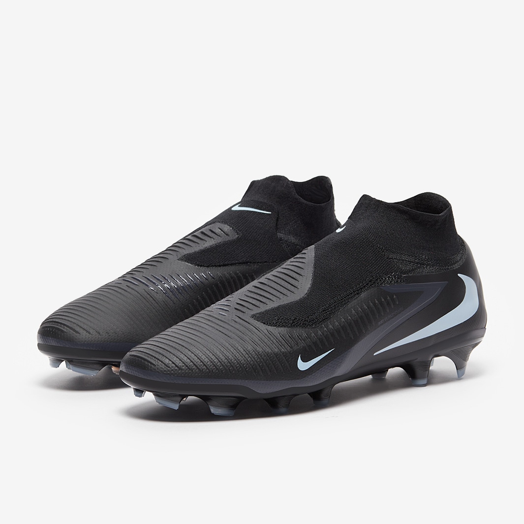 Nike Phantom 6 Pro High Firm Ground - Black/Black - Adult Cleats |