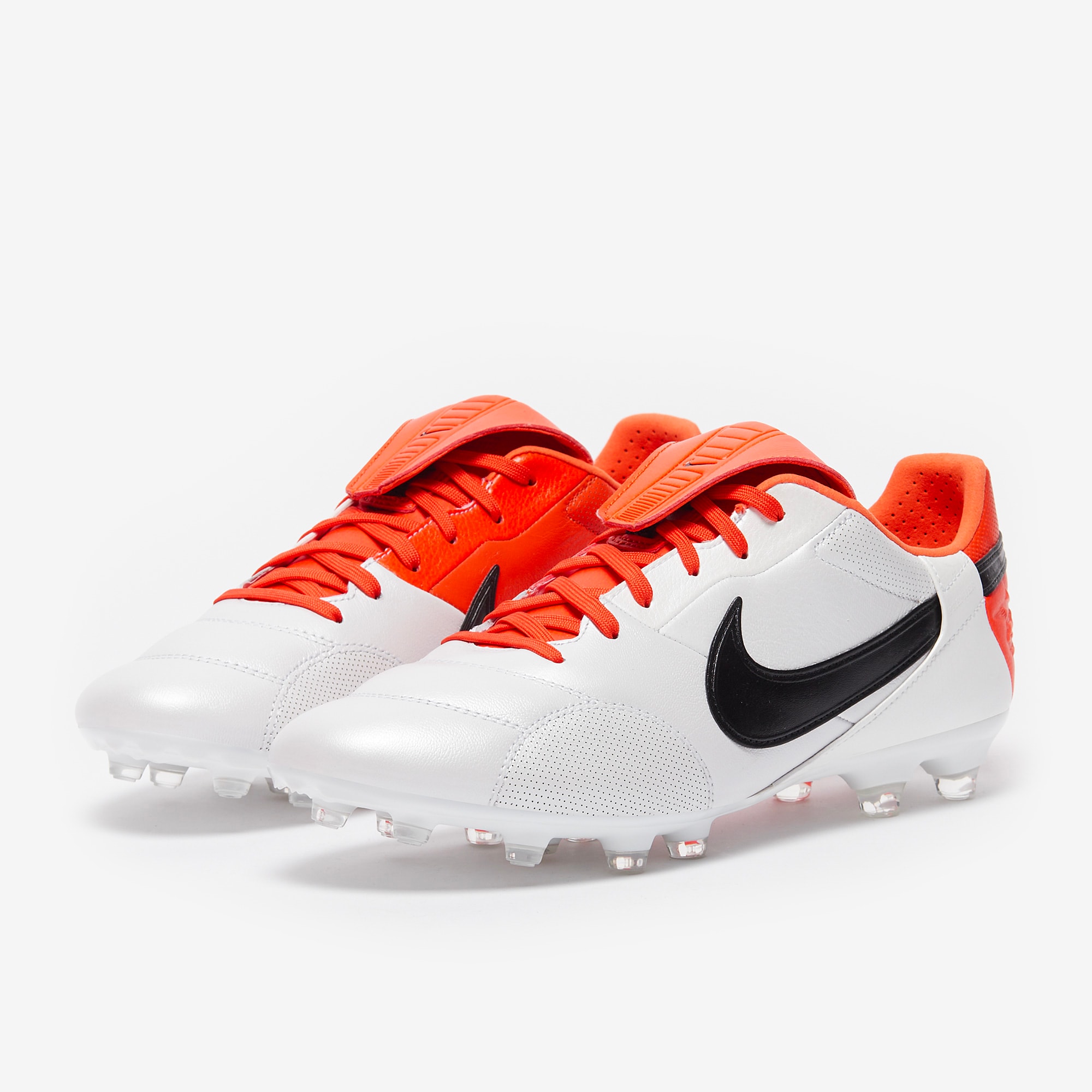 Nike The Premier III Firm Ground - White/Team Orange/Black - Adult