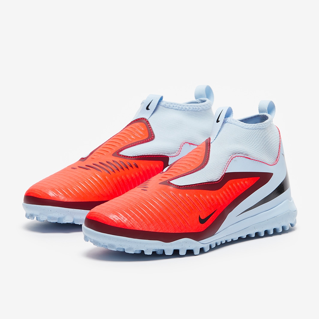 Nike Kids Phantom 6 Academy High Turf - Royal Tint/Bright Crimson