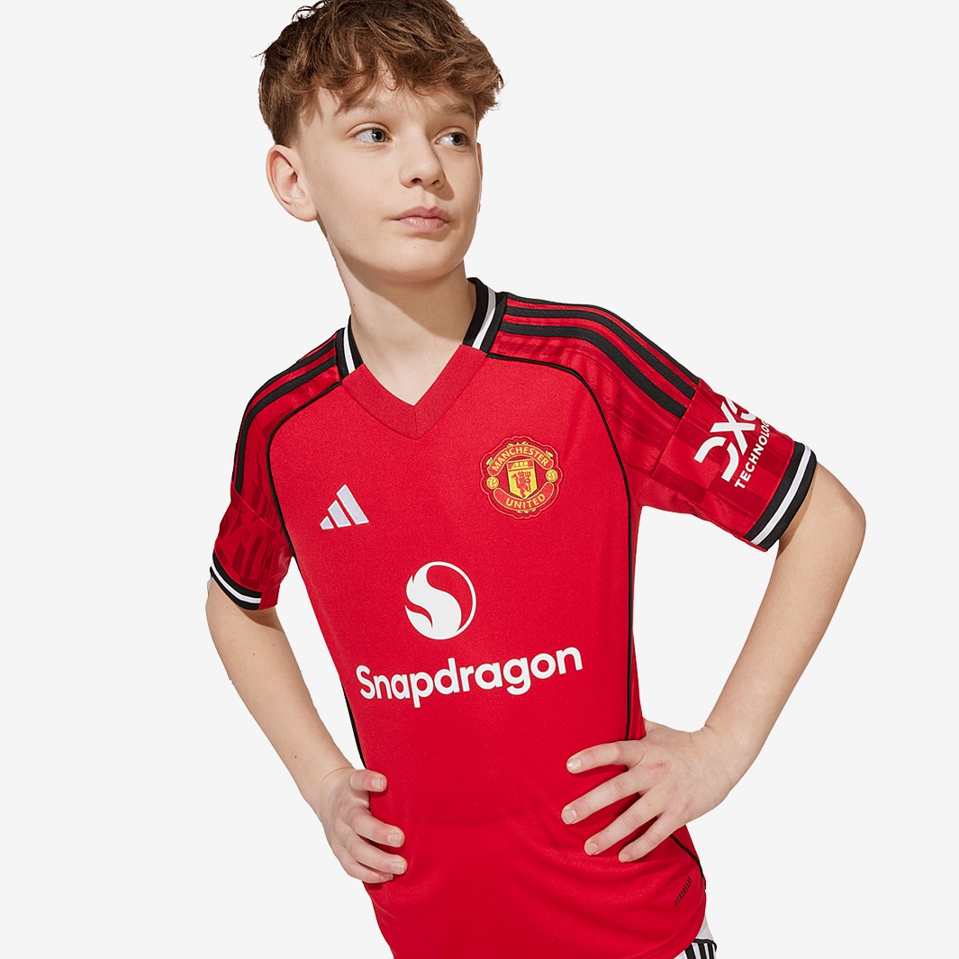 adidas Manchester United 25/26 Kids Home Jersey - MUFC Red