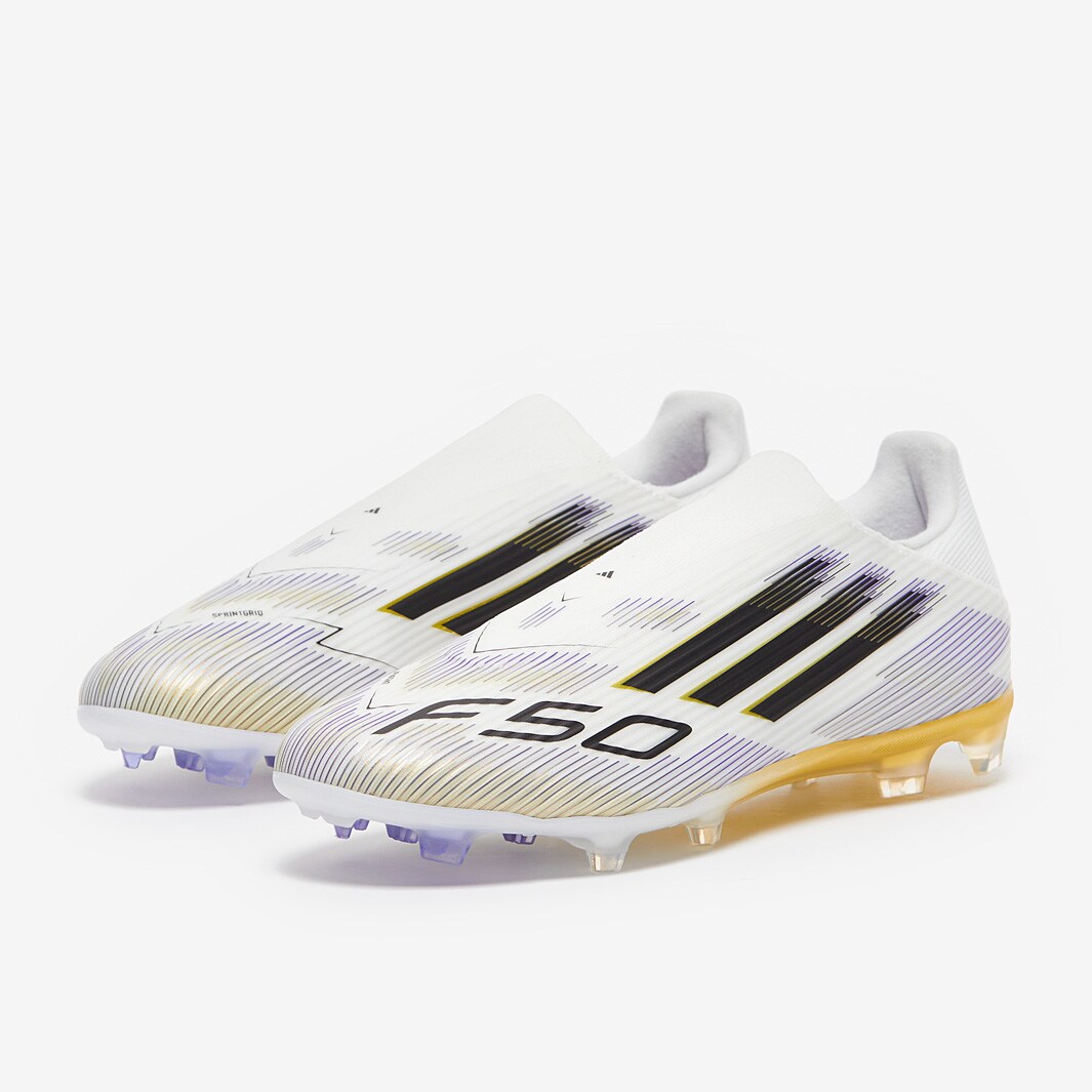 adidas F50 League Laceless Firm Ground/Mixed Ground - White/Core