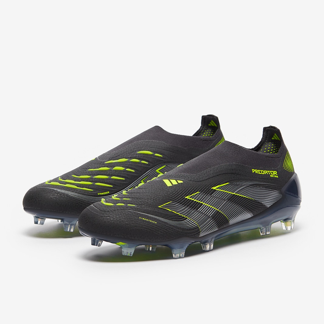 adidas Predator Elite Laceless Firm Ground - Core Black/Carbon