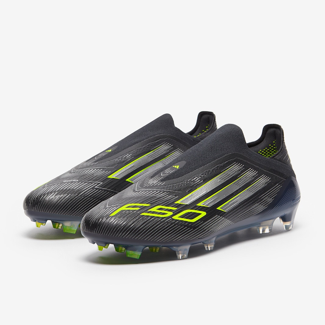 adidas F50 Elite Laceless Firm Ground - Core Black/Iron Met./Lucid