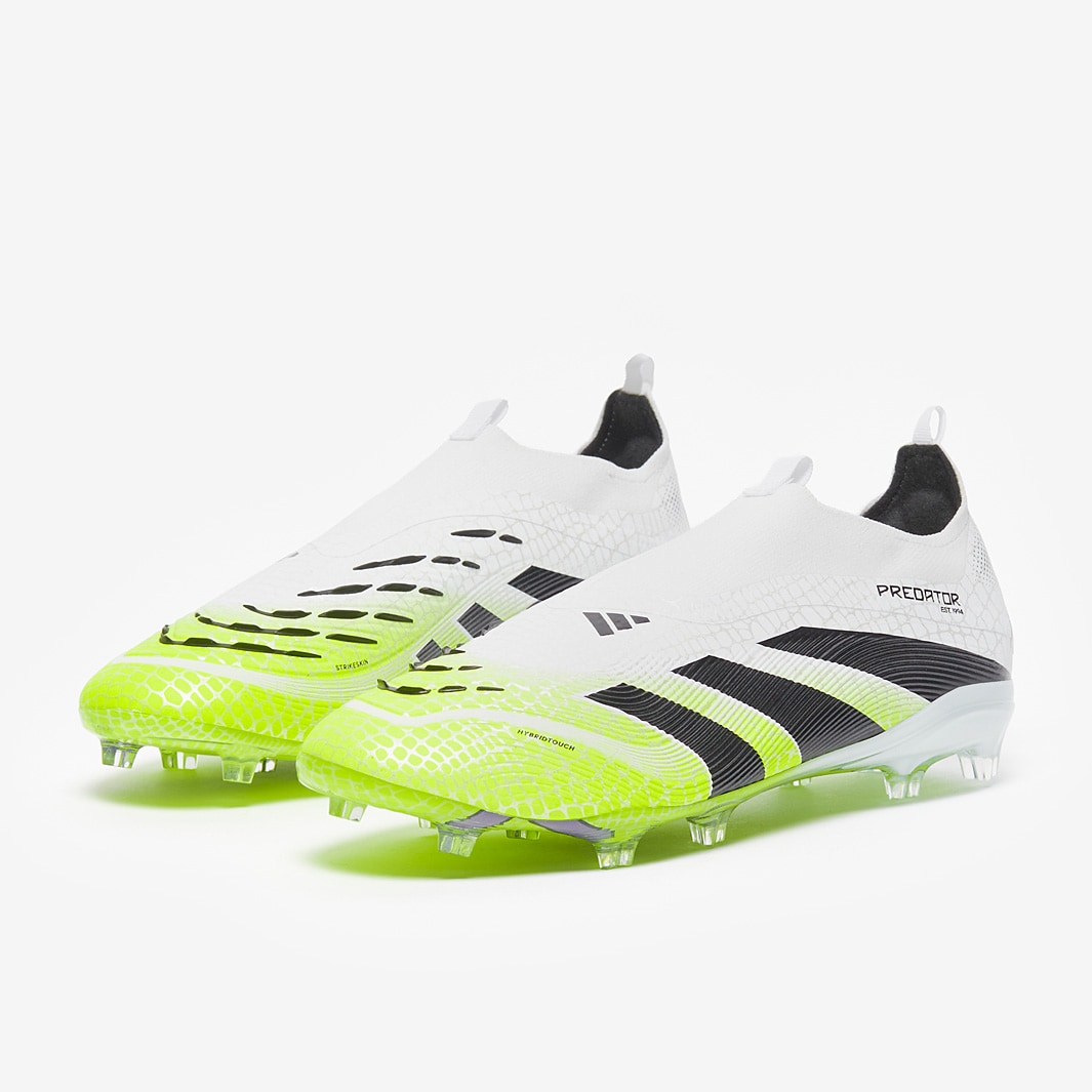 高級素材使用ブランド adidas Kids Predator Elite Laceless Firm Ground - Ftwr White メンズウェア