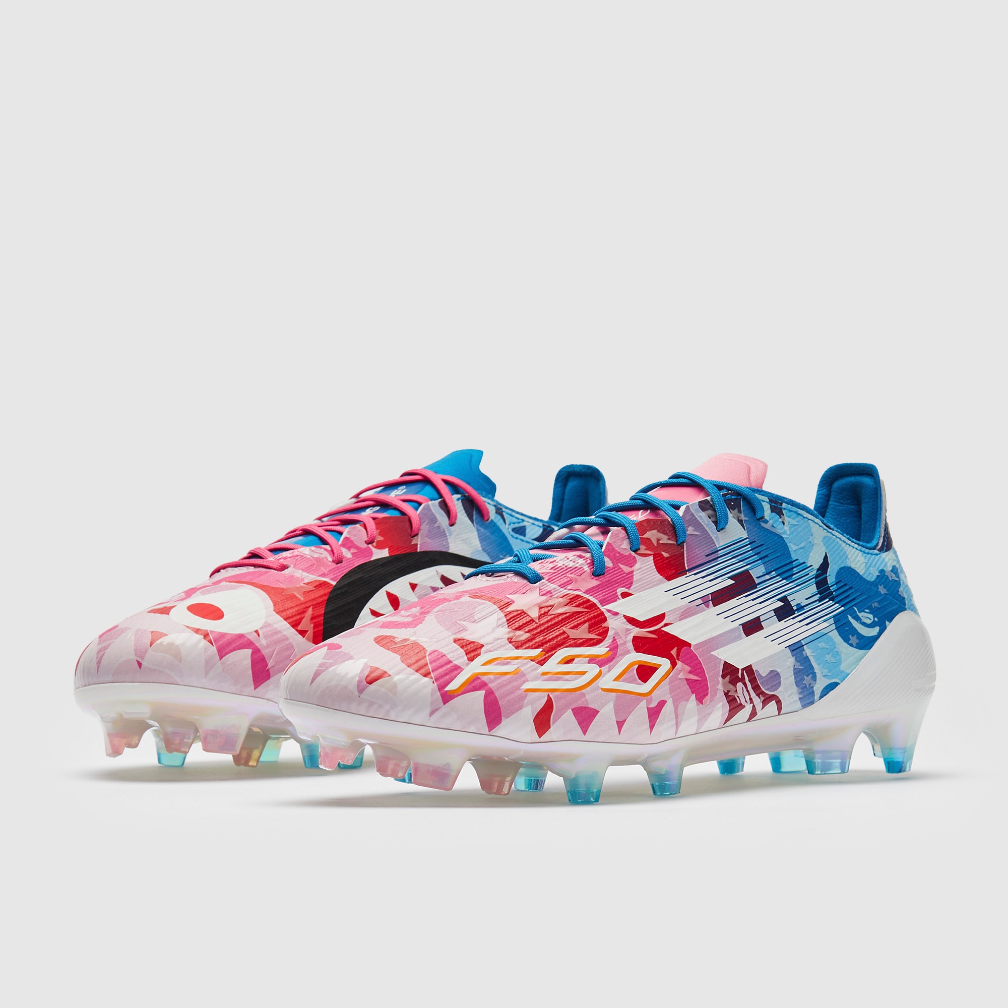 adidas F50 Elite x BAPE Firm Ground - Clear Pink/Ftwr White