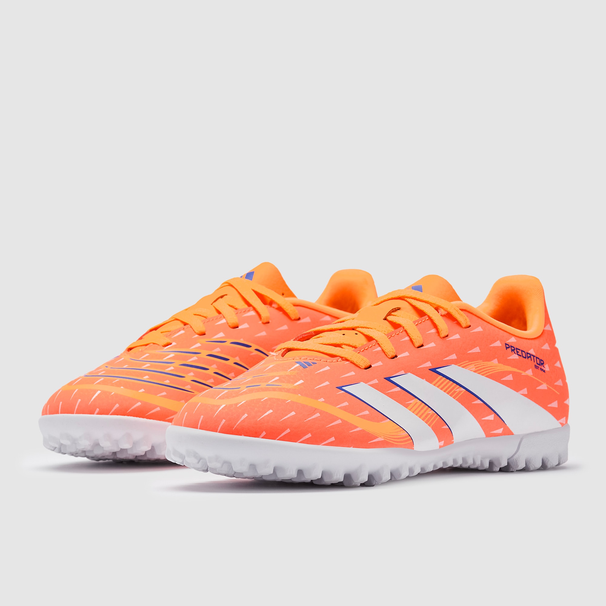 adidas Kids Predator Club Turf - Signal Coral/Ftwr White