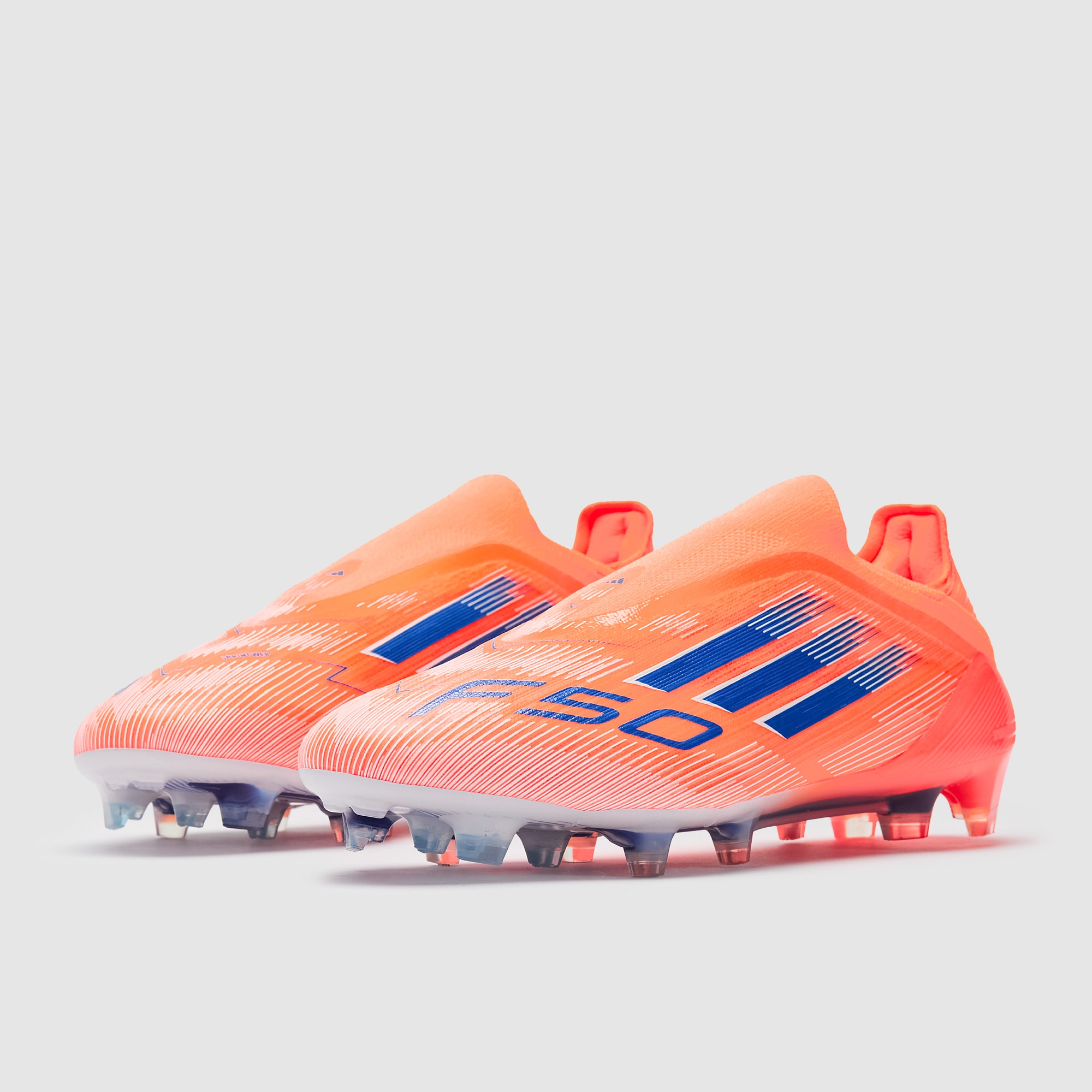adidas F50 Elite Laceless Firm Ground - Beam Orange/Lucid Blue