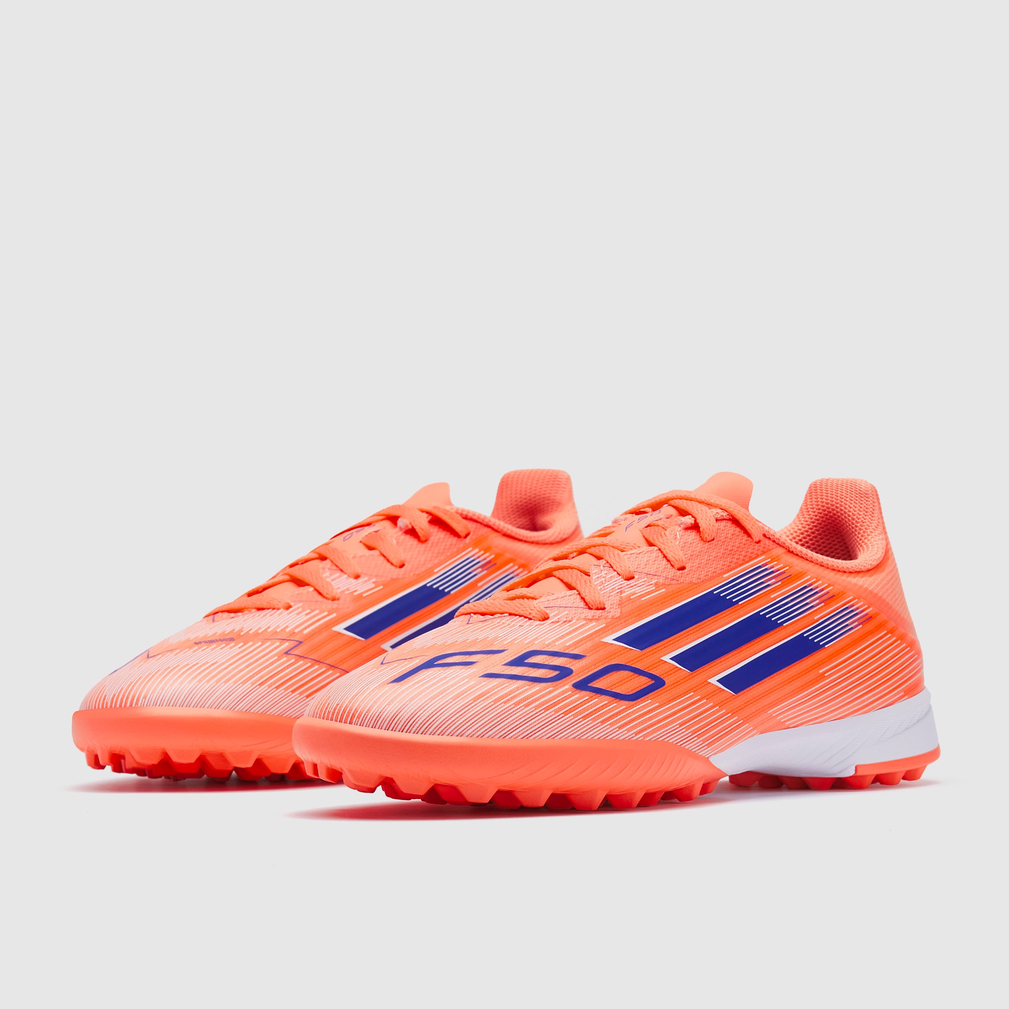 adidas Kids F50 League Turf - Beam Orange/Lucid Blue/Ftwr