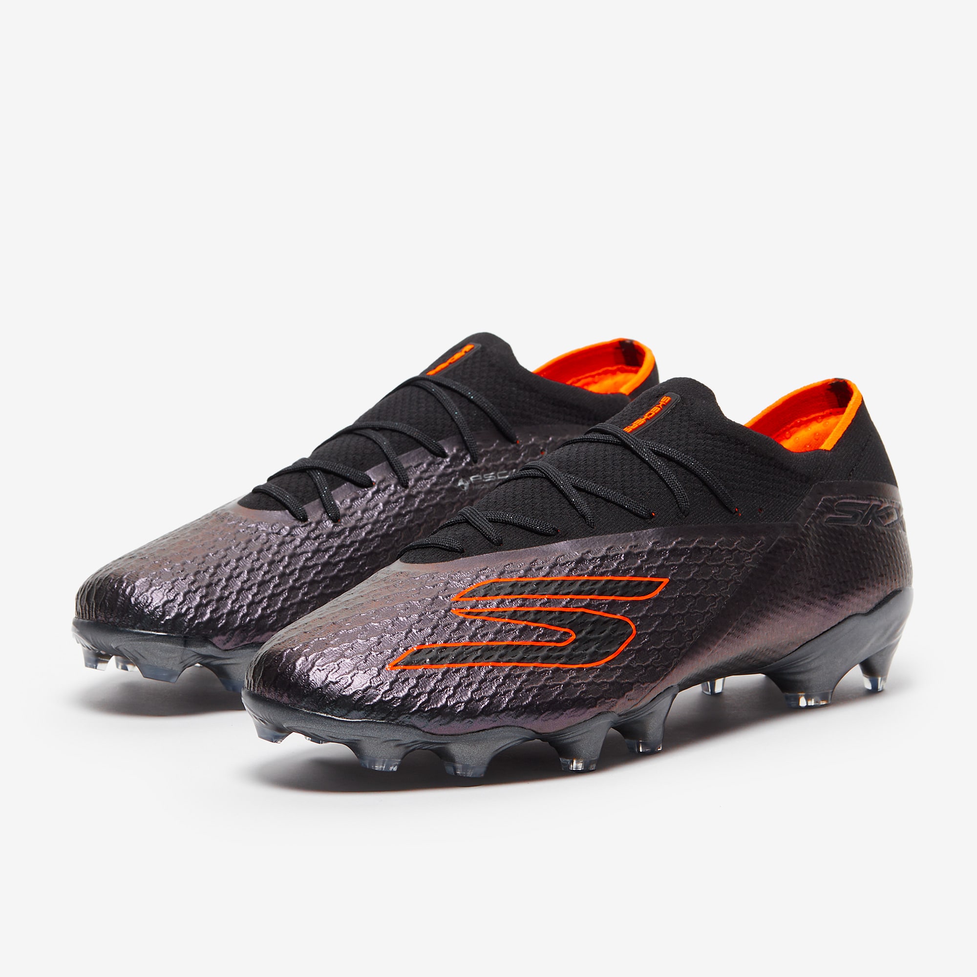 Skechers SKX Elite Firm Ground Black/Black/Orange Adult