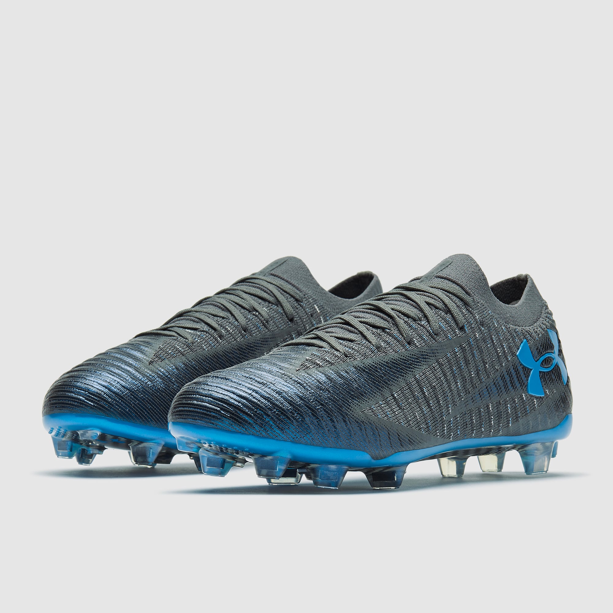 Under Armour Shadow Elite 3.0 Firm Ground - Castlerock/Black/Blue