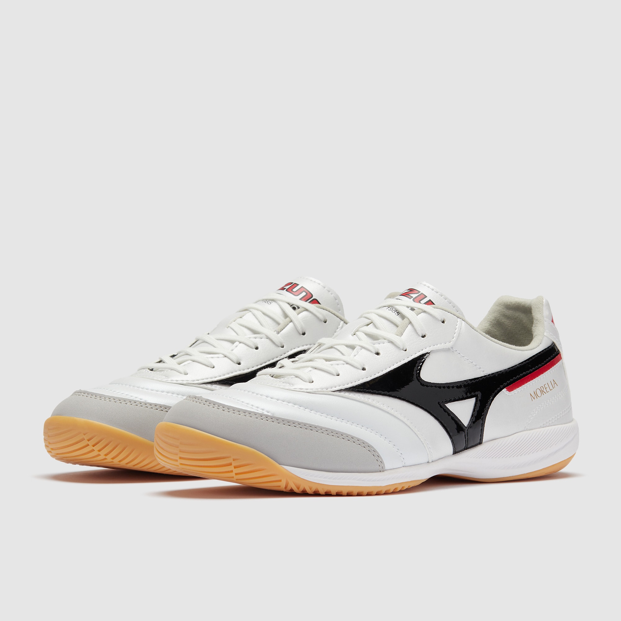 Mizuno Morelia Sala Pro Indoor - White/Black/Chinese Red - Adult