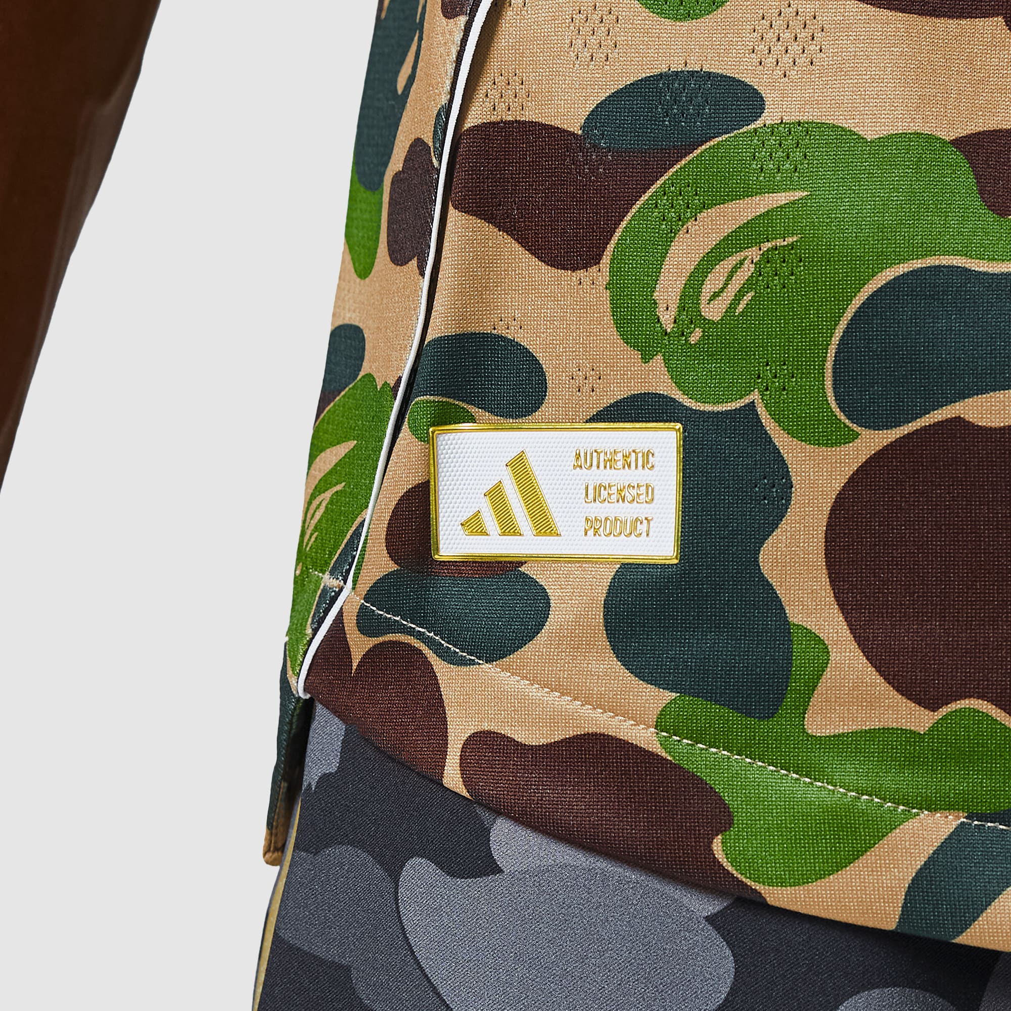 adidas Originals x BAPE Shirt Crew Green Mens Clothing Pro