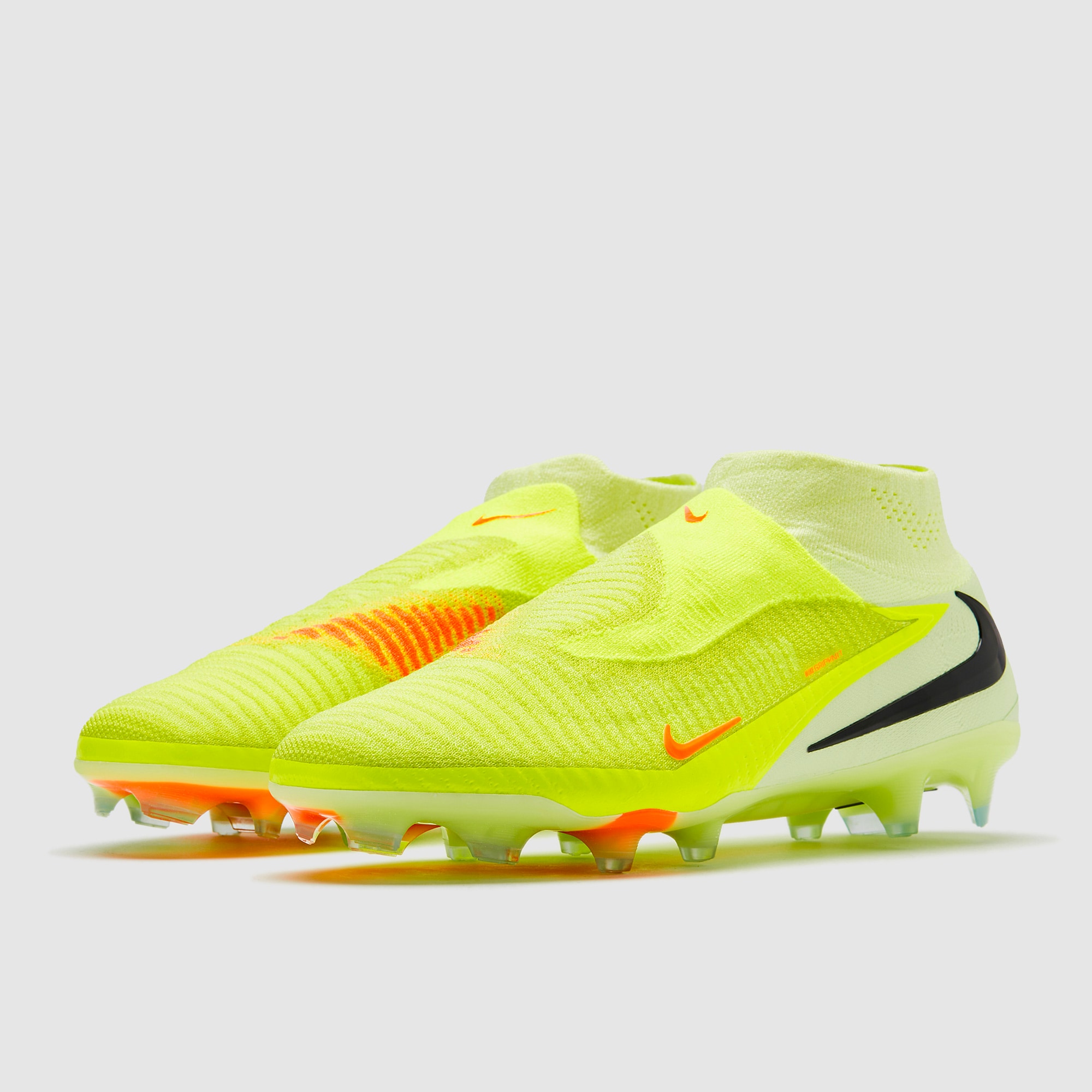 Nike Phantom 6 Elite High Firm Ground - Limelight/Hyper Crimson