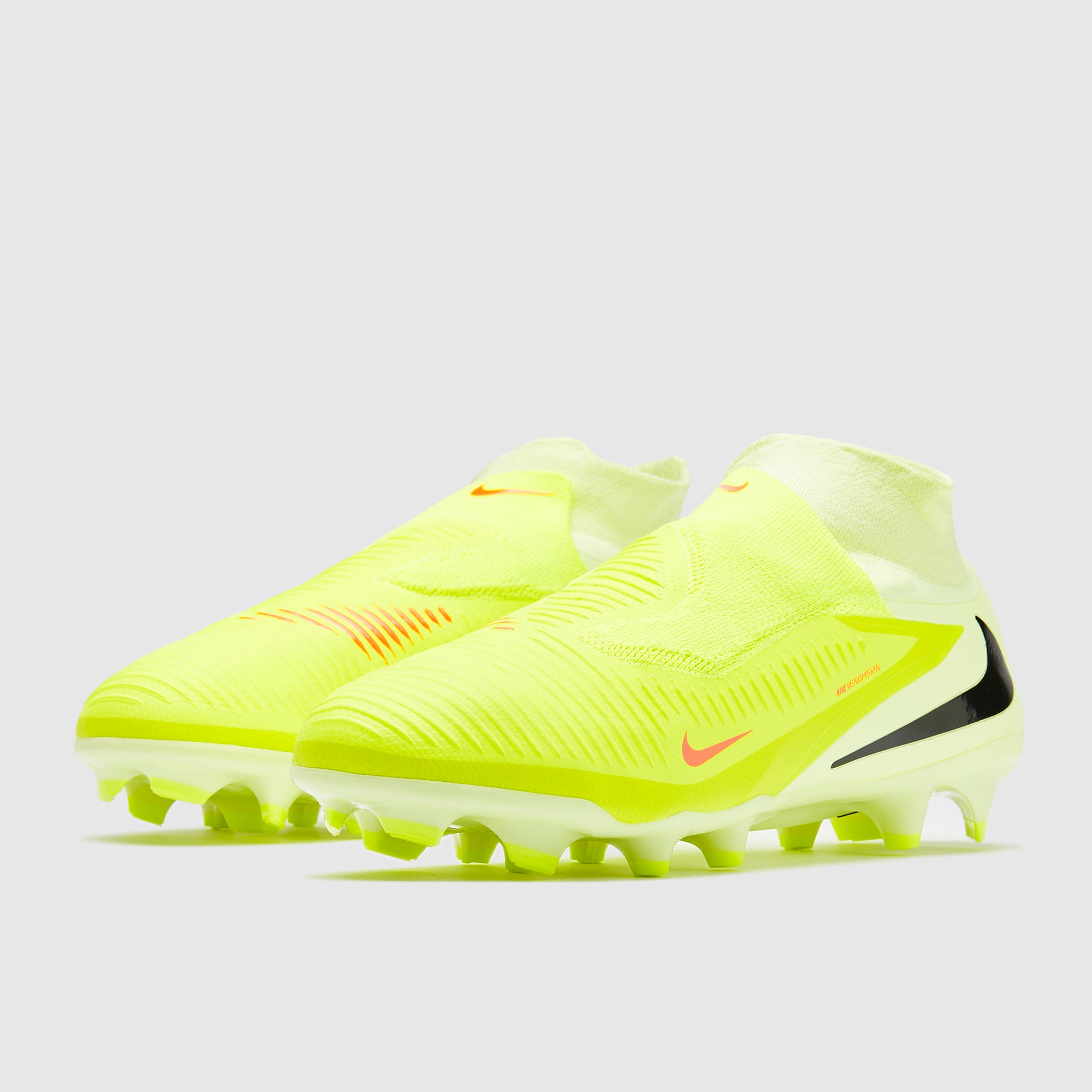 Nike Phantom 6 Pro High Firm Ground - Limelight/Hyper Crimson
