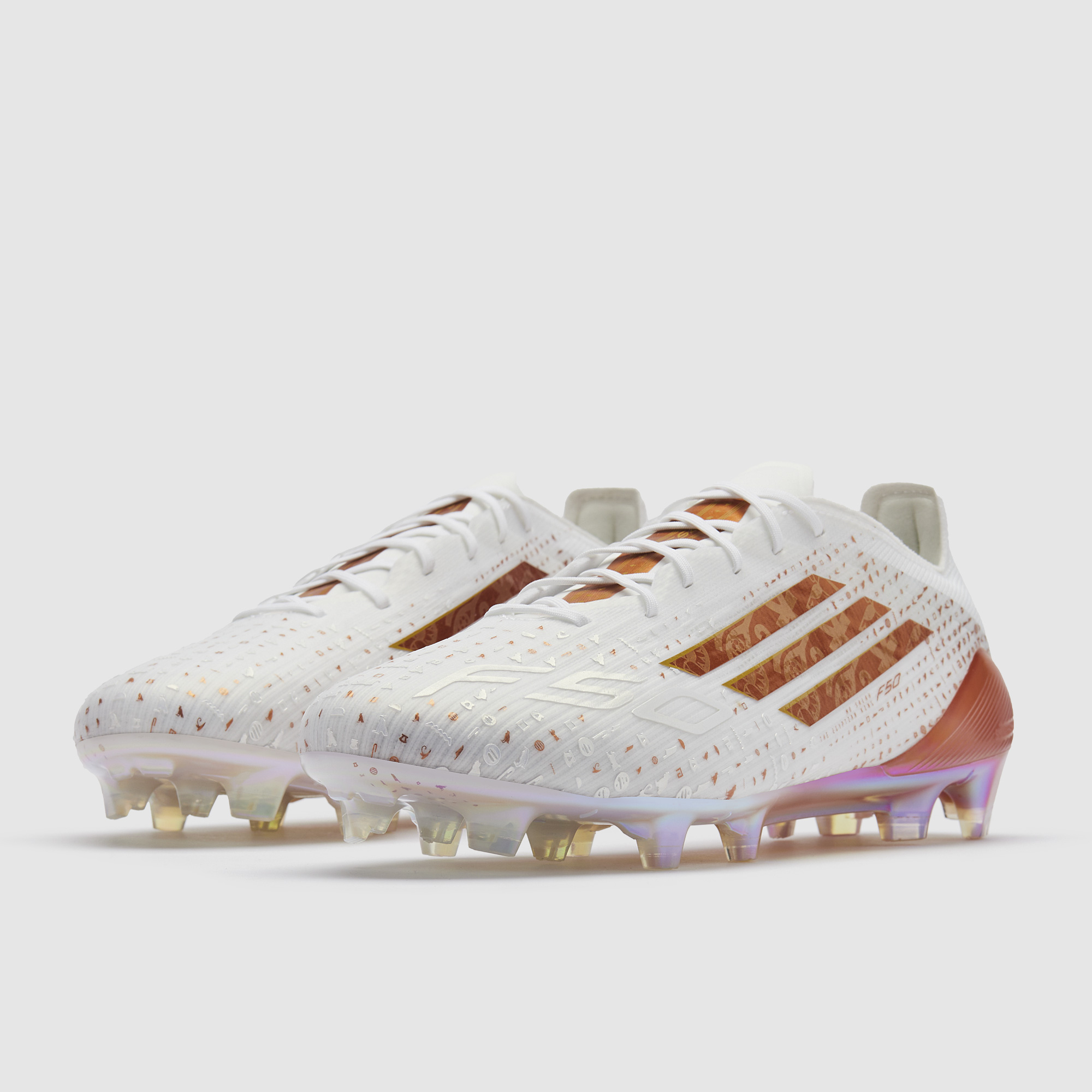 adidas F50 Elite x Salah Firm Ground - Ftwr White/Golden 