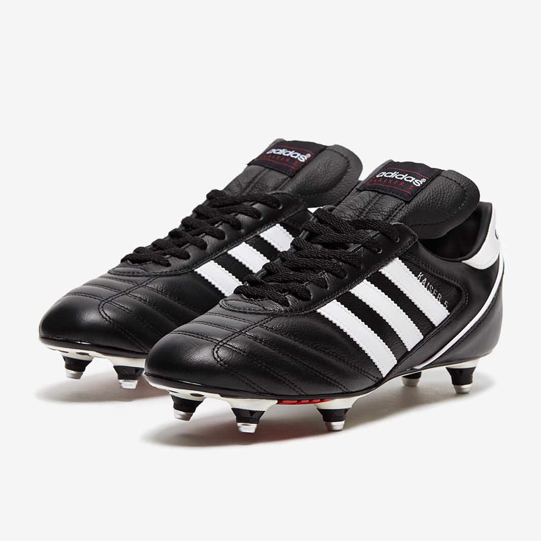 cricket Variant Expense adidas Kaiser 5 Cup SG - Mens Boots - Soft Ground - Black/White/Red 