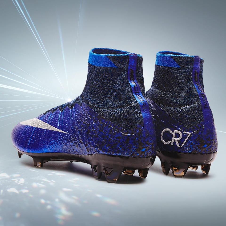 Nike Mercurial Superfly CR FG -Botas de fútbol- Cristiano /Plateado/Azul Racer | Pro:Direct Soccer