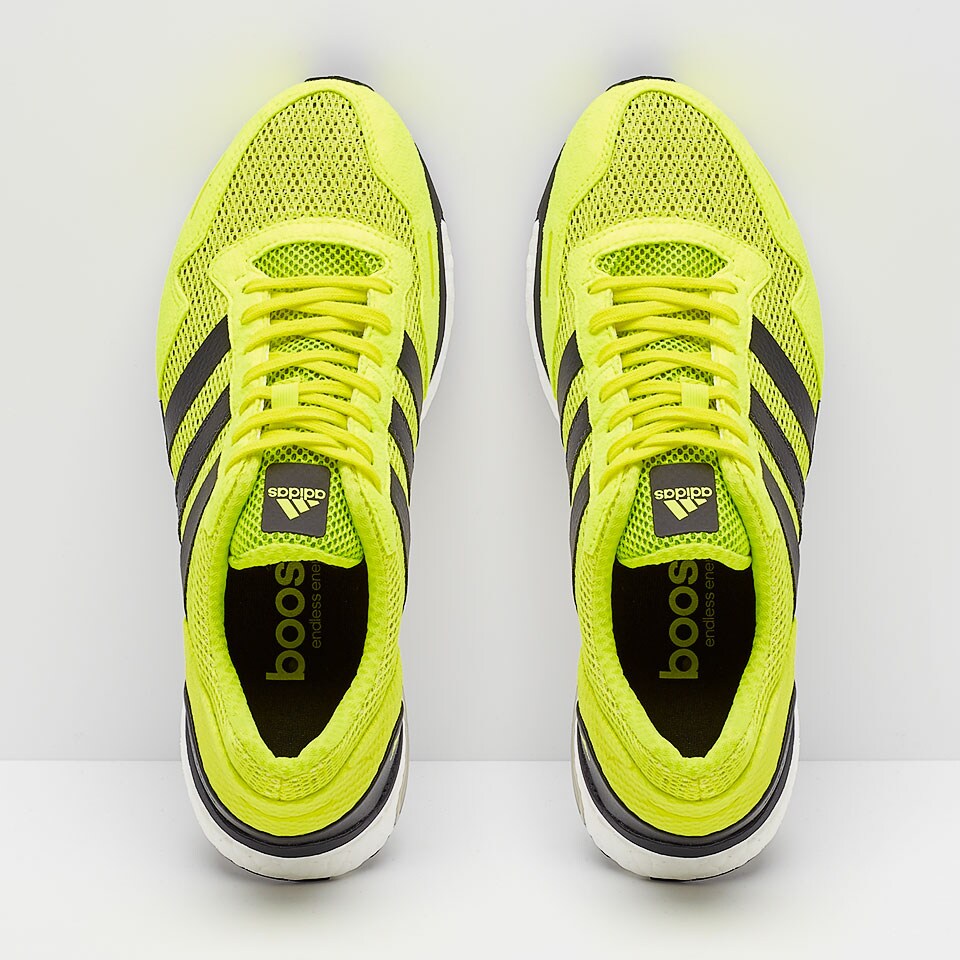 adidas Adizero Adios Solar Yellow Mens Shoes BB3314