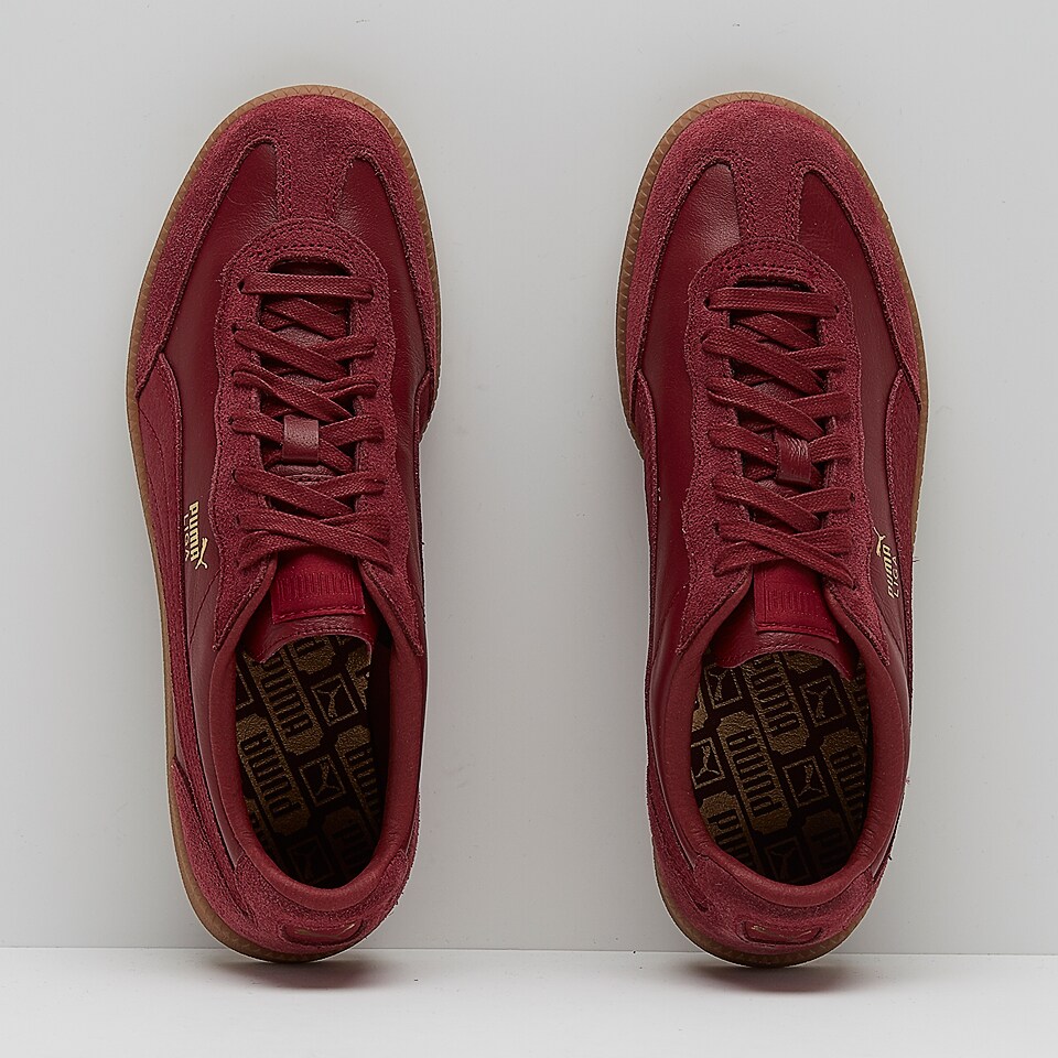 Scarpe Uomo Puma Liga Pelle Rosso Tibetano 364597-03 Pro