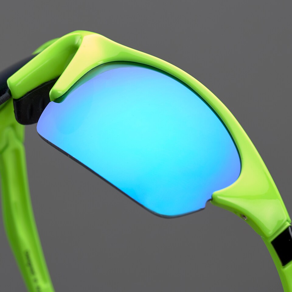 Dirty Dog Sunglasses Sport EccoFluro Green/Blue Fusion Mirror
