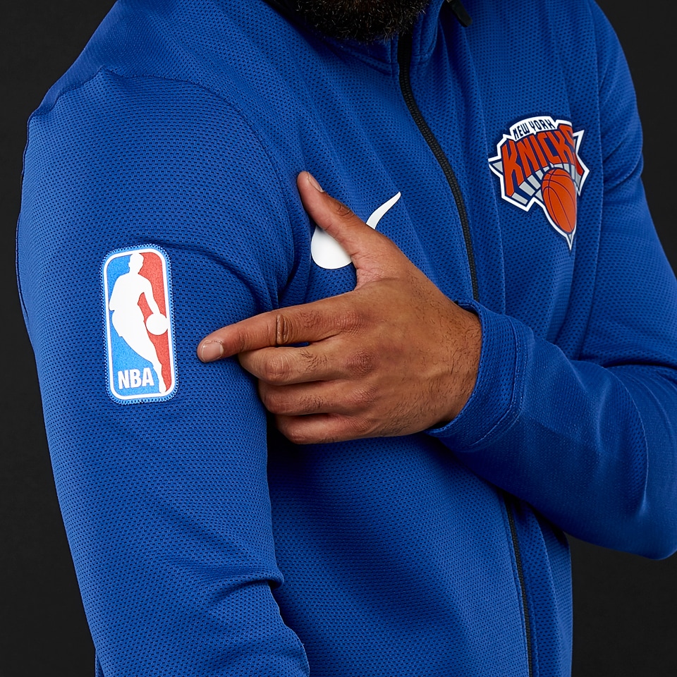 Nike NY Knicks Blue Therma Flex Showtime Hoodie 940148-495 Men's XL for  sale online