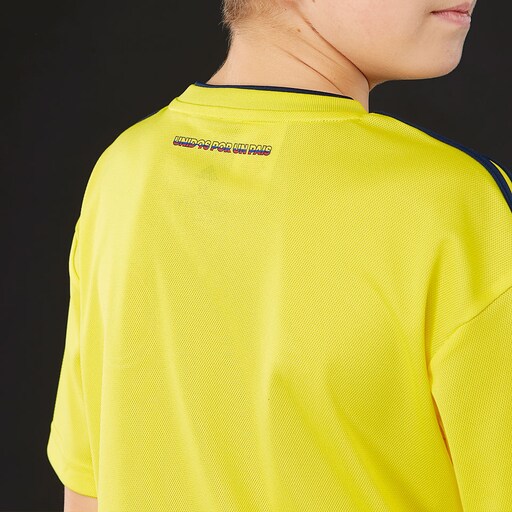 adidas Colombia 2018 Home Kids Shirt - Bright Yellow/Collegiate Navy image 6 |