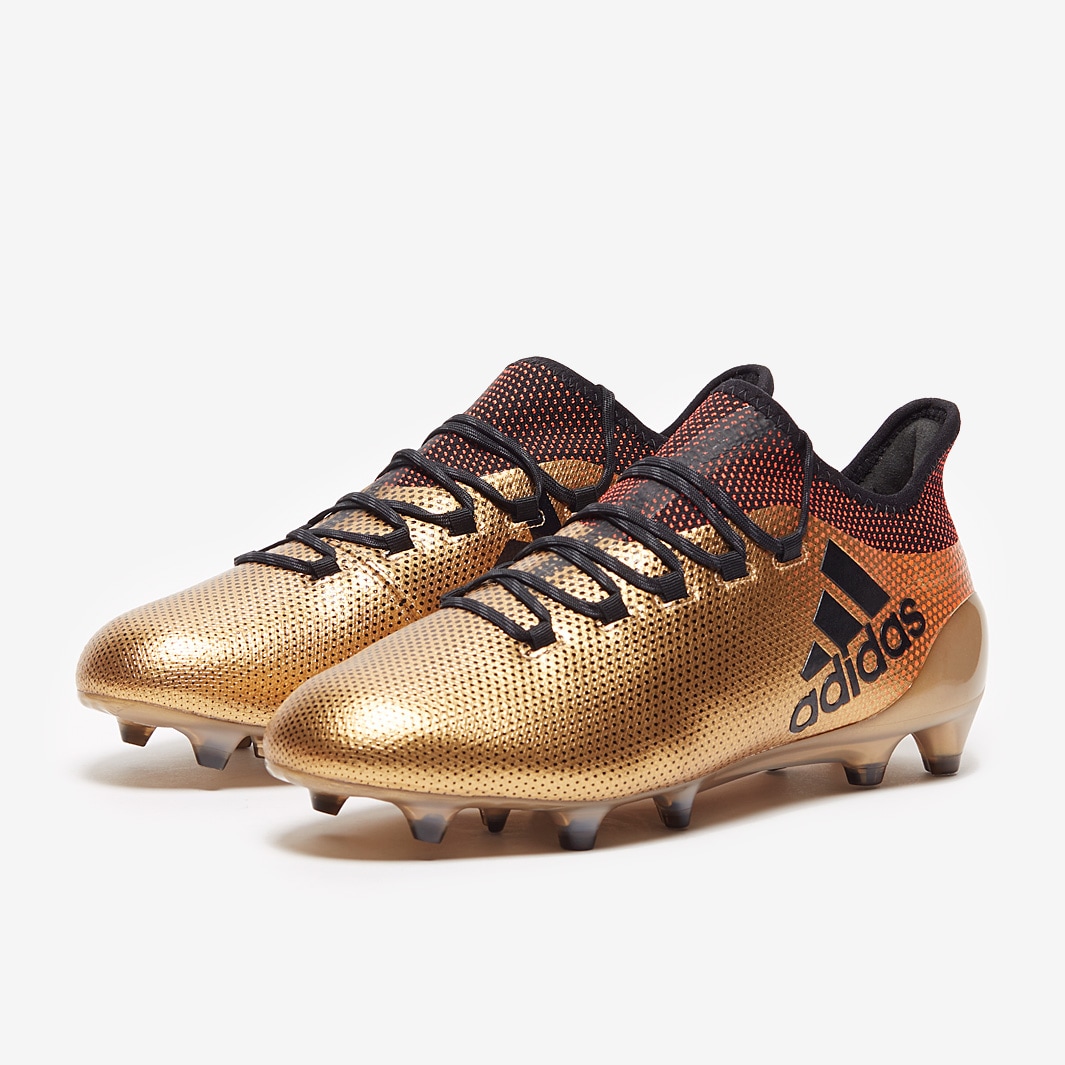 adidas 17.1 FG - Mens Boots - Firm Ground - BB6353 - Tactile Gold Metallic/Core Black/Solar Red