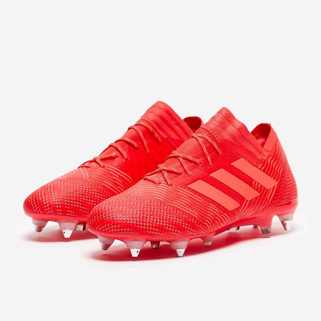 de fútbol adidas Nemeziz 17.1 SG - Coral/Rojo/Negro - | Pro:Direct Soccer