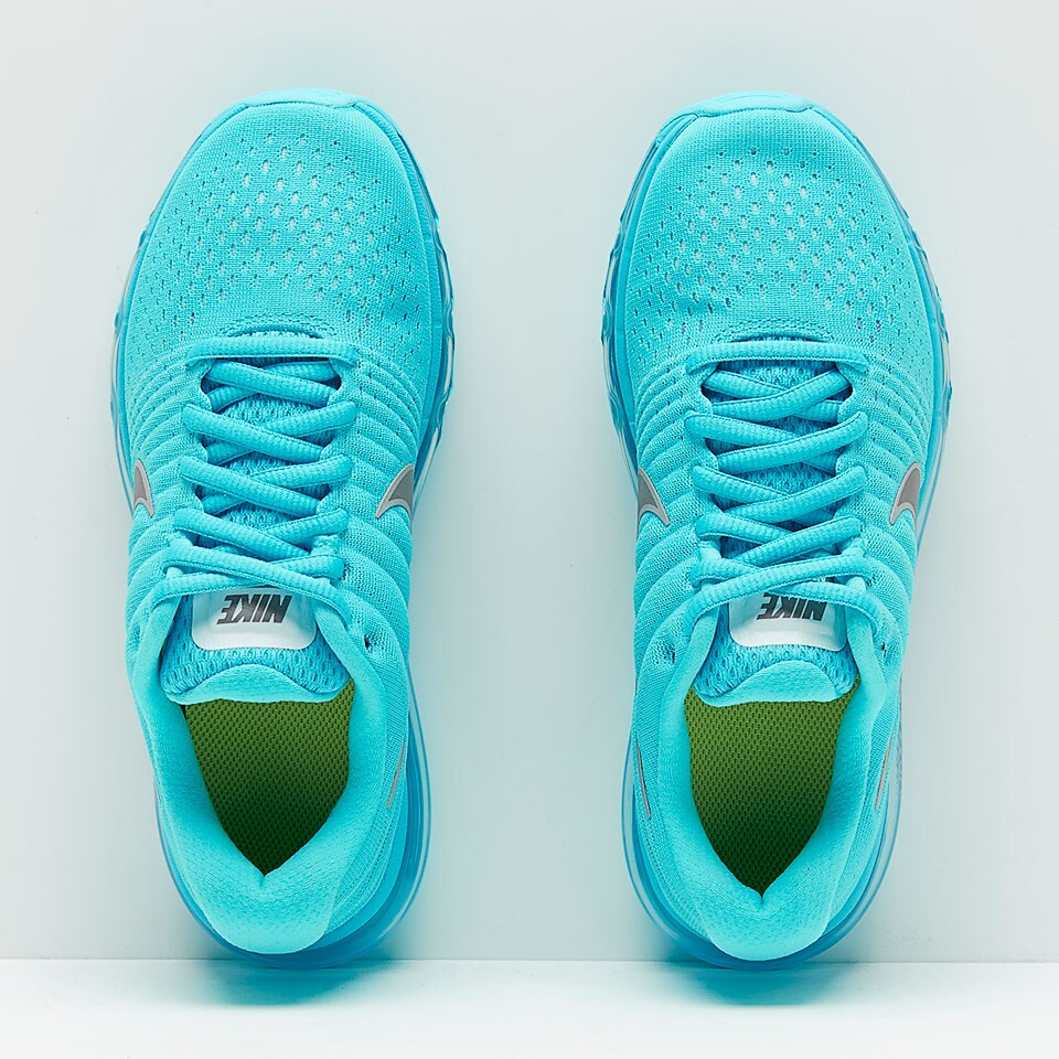 Nike Girls Air Max 2017 Running Polarized Blue/Metallic Silver