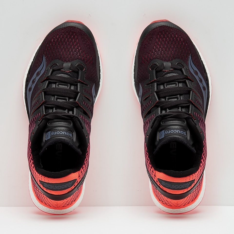 Womens Shoes Saucony Womens Freedom ISO Black/ViZi Red