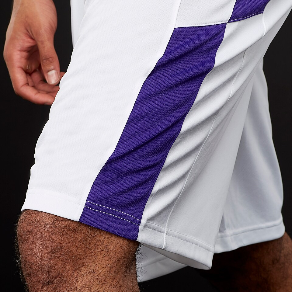 Nike Elite Shorts White/Purple Mens Basketball Teamwear 802326110