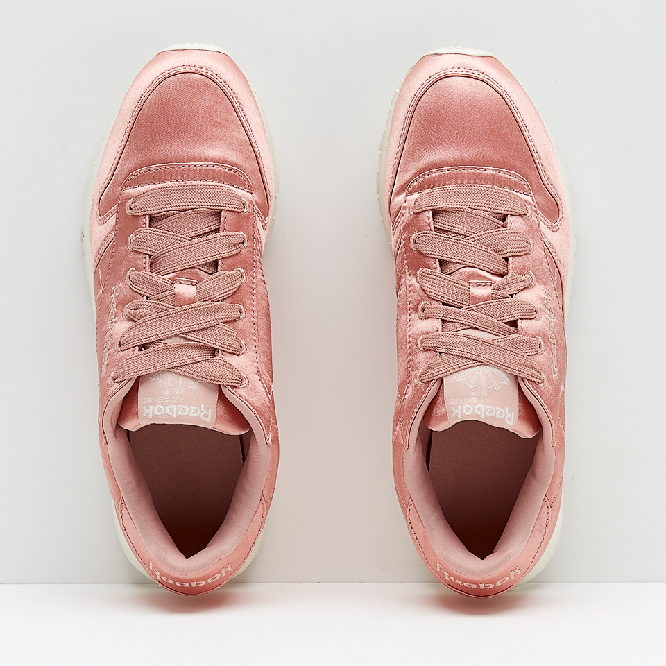Womens Shoes - Reebok Womens CL Leather Satin - Chalk Pink - CM9800 ...