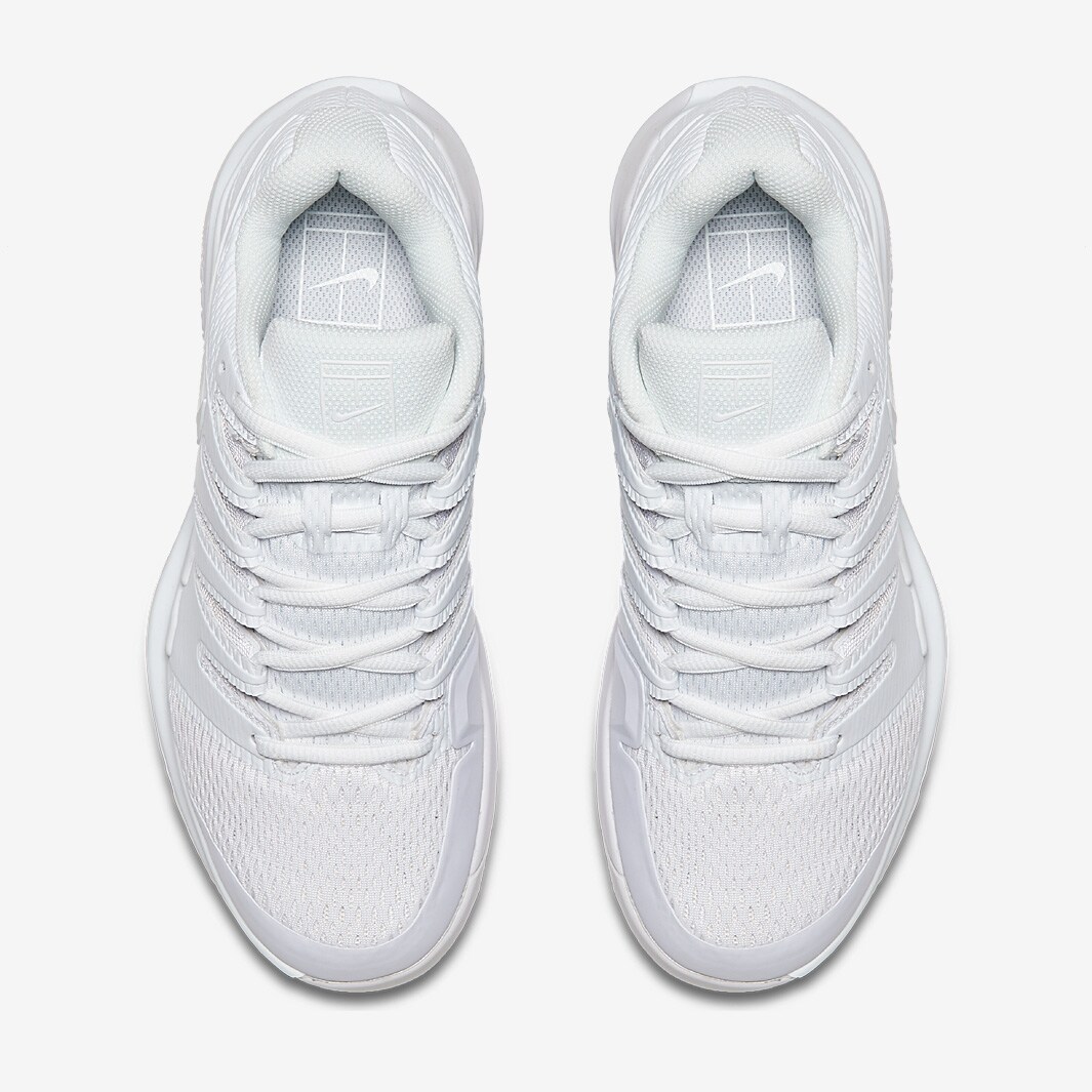 nike women's air zoom vapor x tennis shoes white and valerian blue