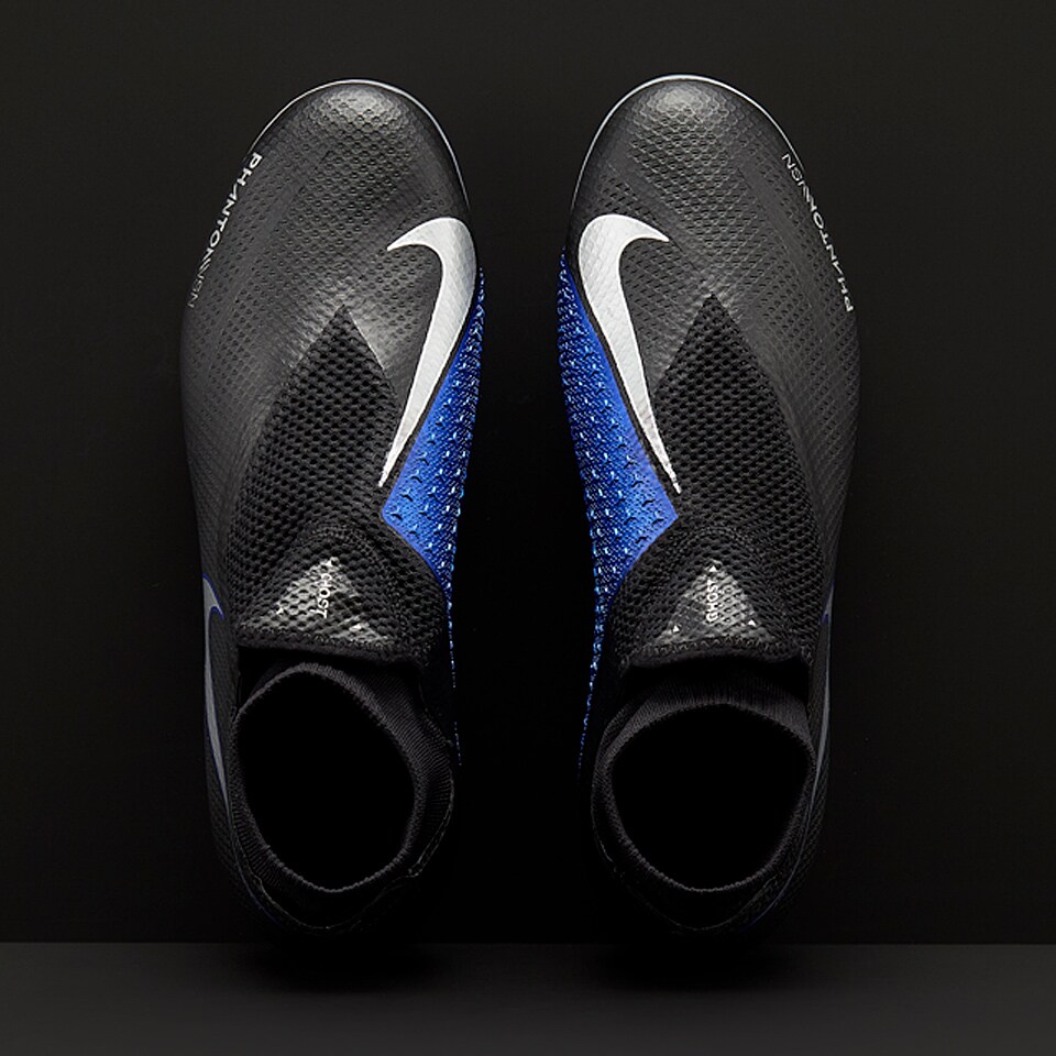 Botas de fútbol - Nike Phantom VSN Shadow Pro DF AG-PRO Negro/Plateado/Azul | Soccer