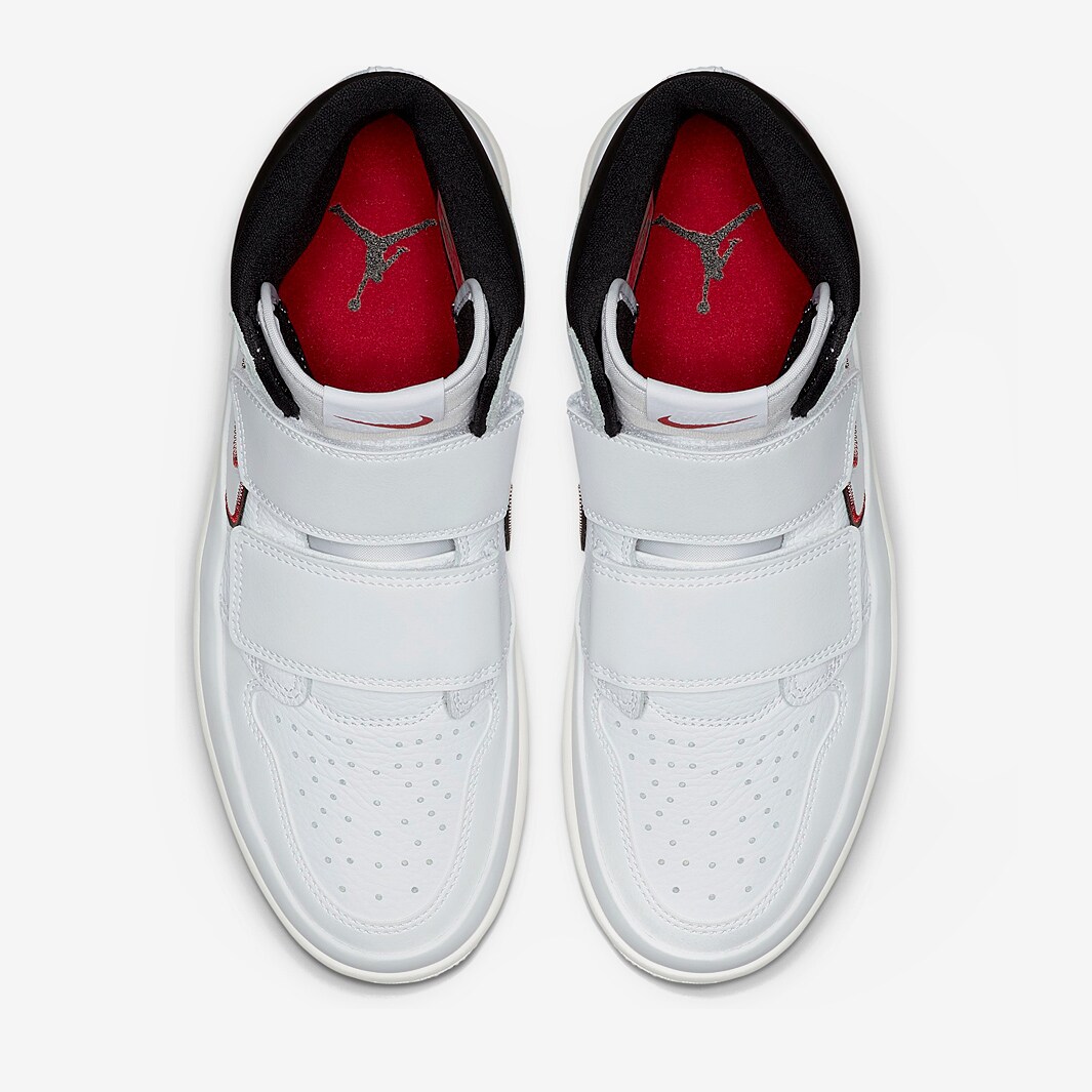 air jordan 1 re hi double strap white