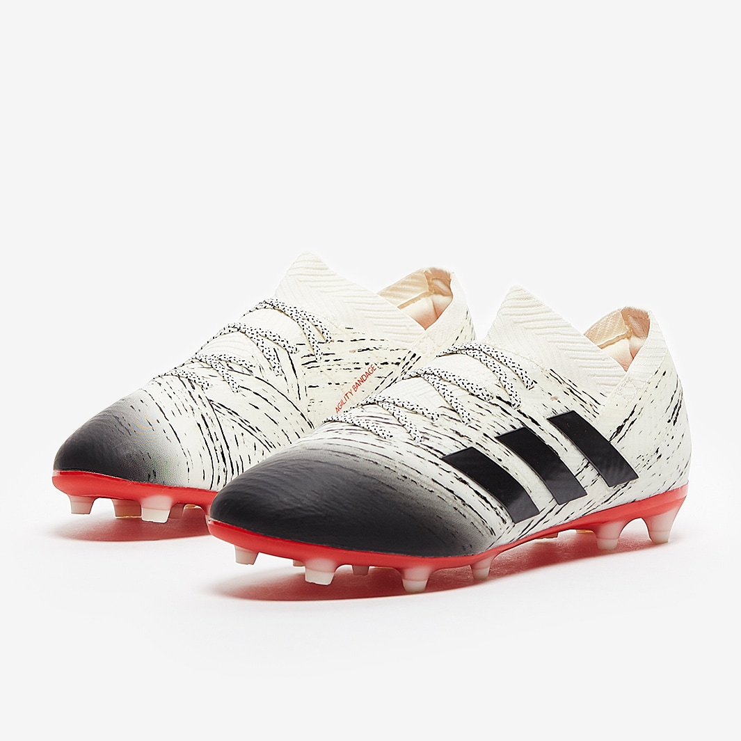 adidas Kids Nemeziz 18.1 FG - Off White/Core Black/Active Red