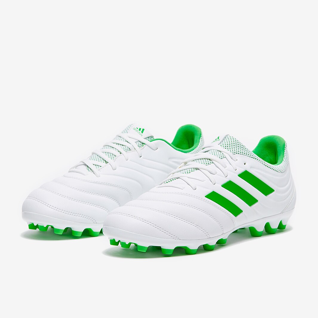 adidas Copa AG White/Solar Lime/White Artificial Grass