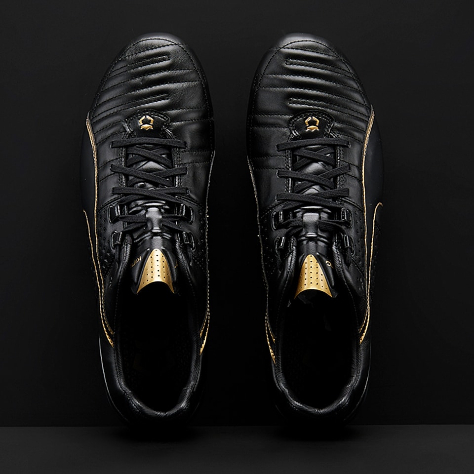 Puma king ii fg black/gold best sale