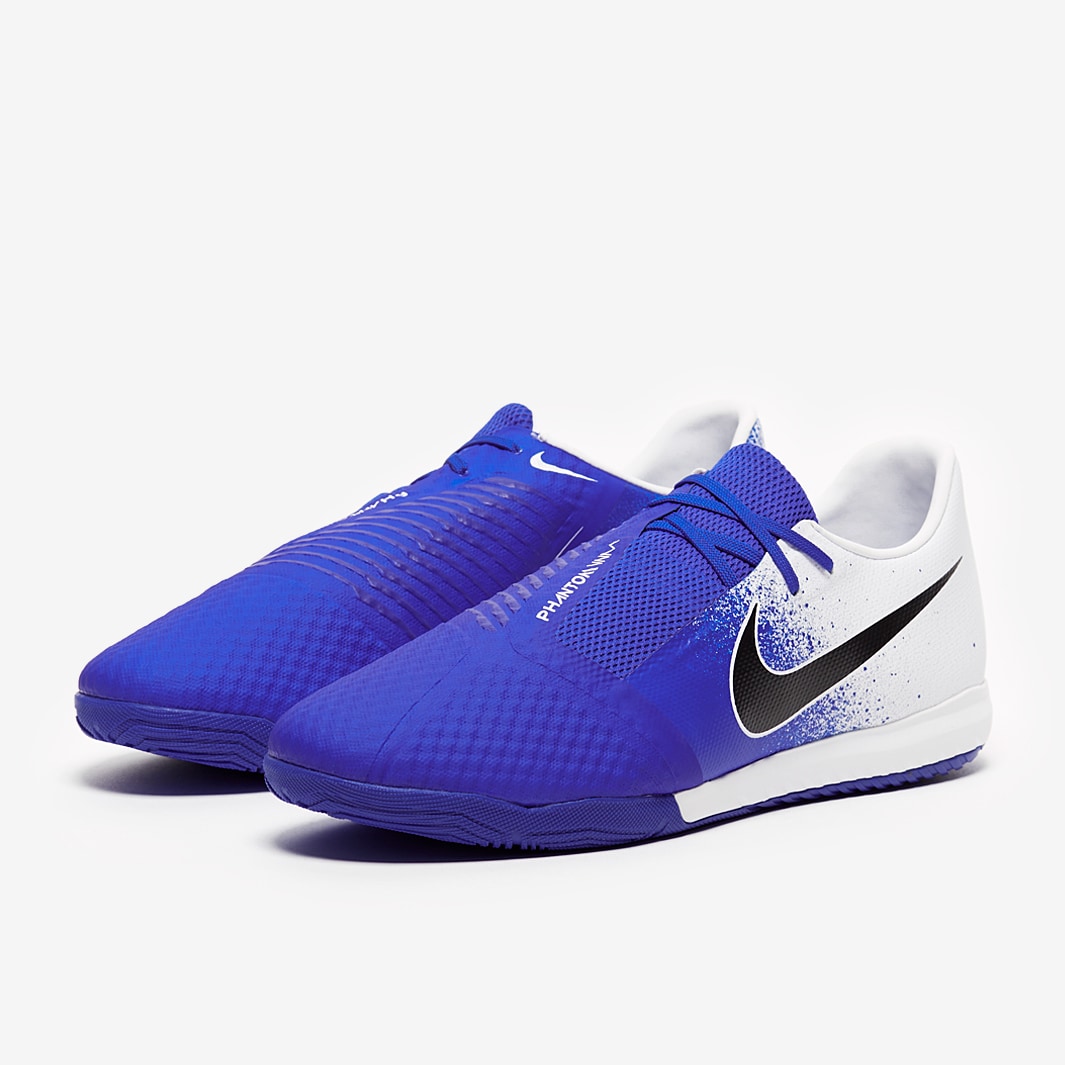 Nike Phantom VNM Academy IC - White/Black/Racer Blue - Indoor