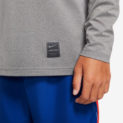Nike Kids Pro Top - Carbon Heather/White image 6 |