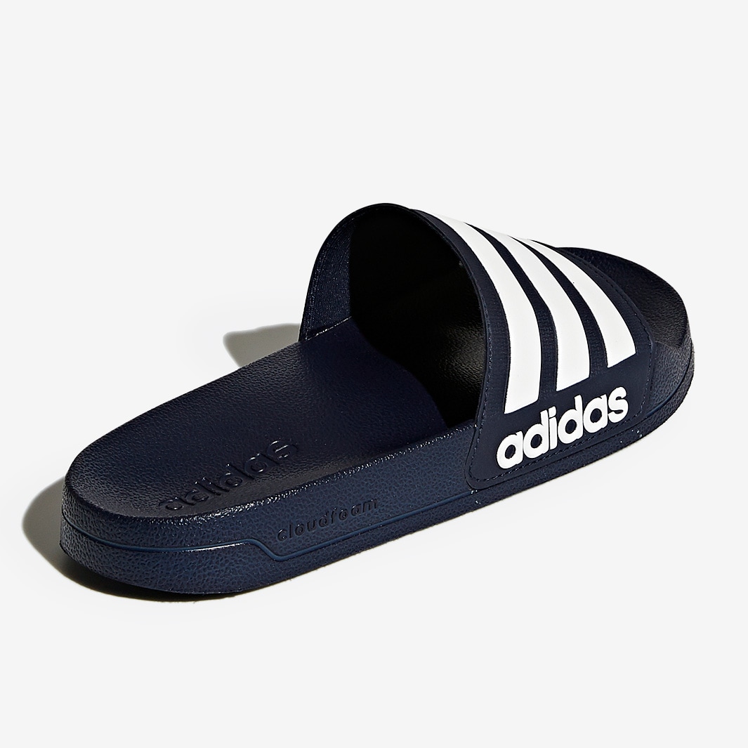 Adidas cloudfoam hot sale slides navy