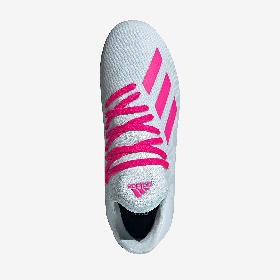 adidas Kids X 19.3 FG - Sky Tint/Shock Pink/Footwear White - Firm