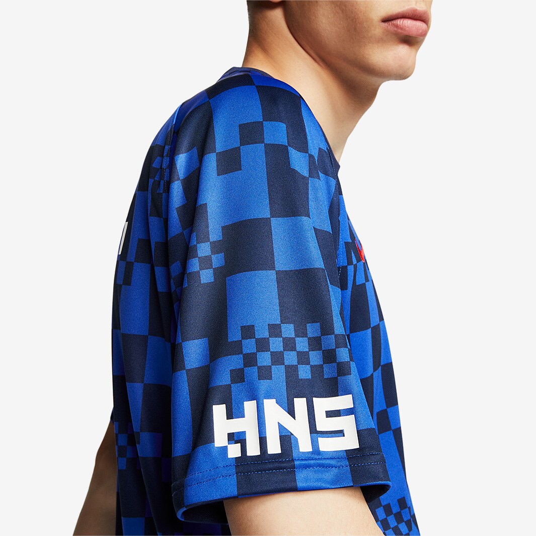 NIKE - クロアチア代表　Breathe Top M Nike Croatia 2020 Breathe Top SS PM - Bright Blue/University