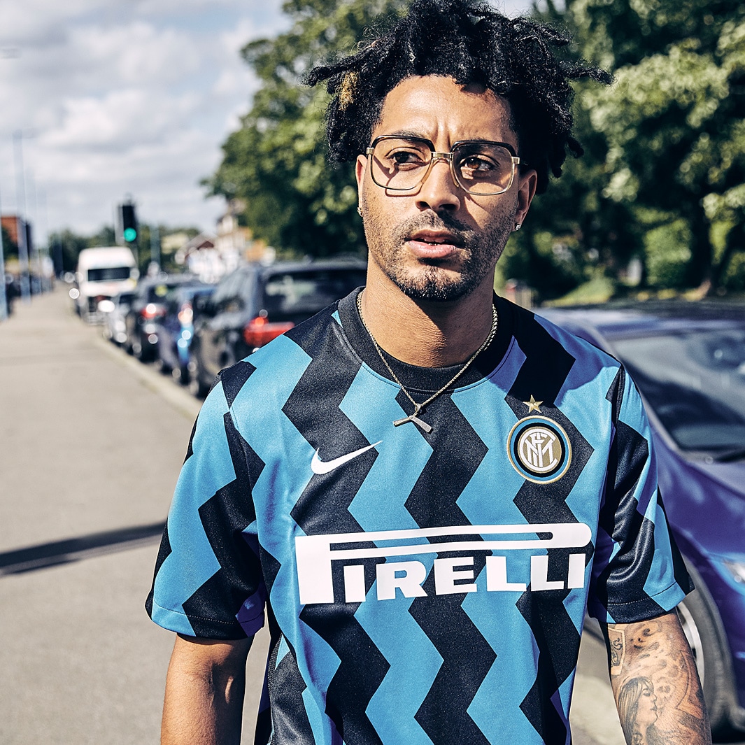 Maglia Manica Corta Nike Inter Milan 20/21 Home Stadium Blu
