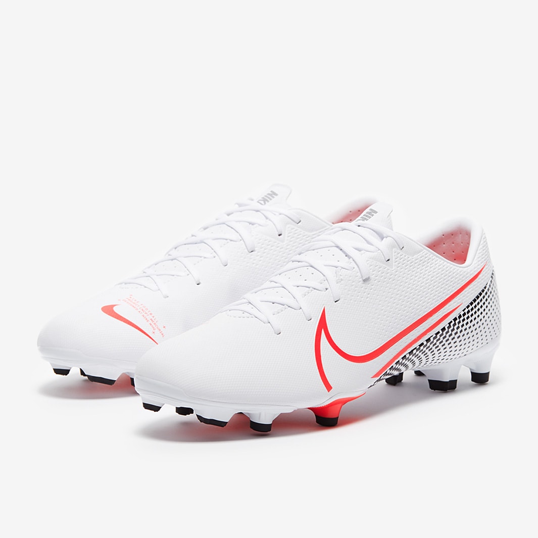 Nike Kids Mercurial Vapor 13 Academy MG FG White/Laser Crimson